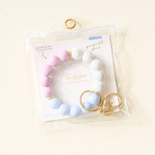 Load image into Gallery viewer, The Darling Effect - Hands-Free Silicone Keychain Wristlet - Periwinkle Skies
