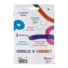 Load image into Gallery viewer, Crinkle N&#39; Connect, 6 Colors, 6 Tubes, Makes Sound
