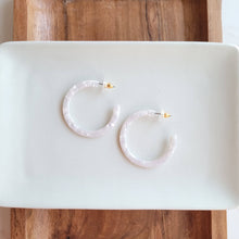 Load image into Gallery viewer, Spiffy &amp; Splendid - Camy Hoops - Pearl
