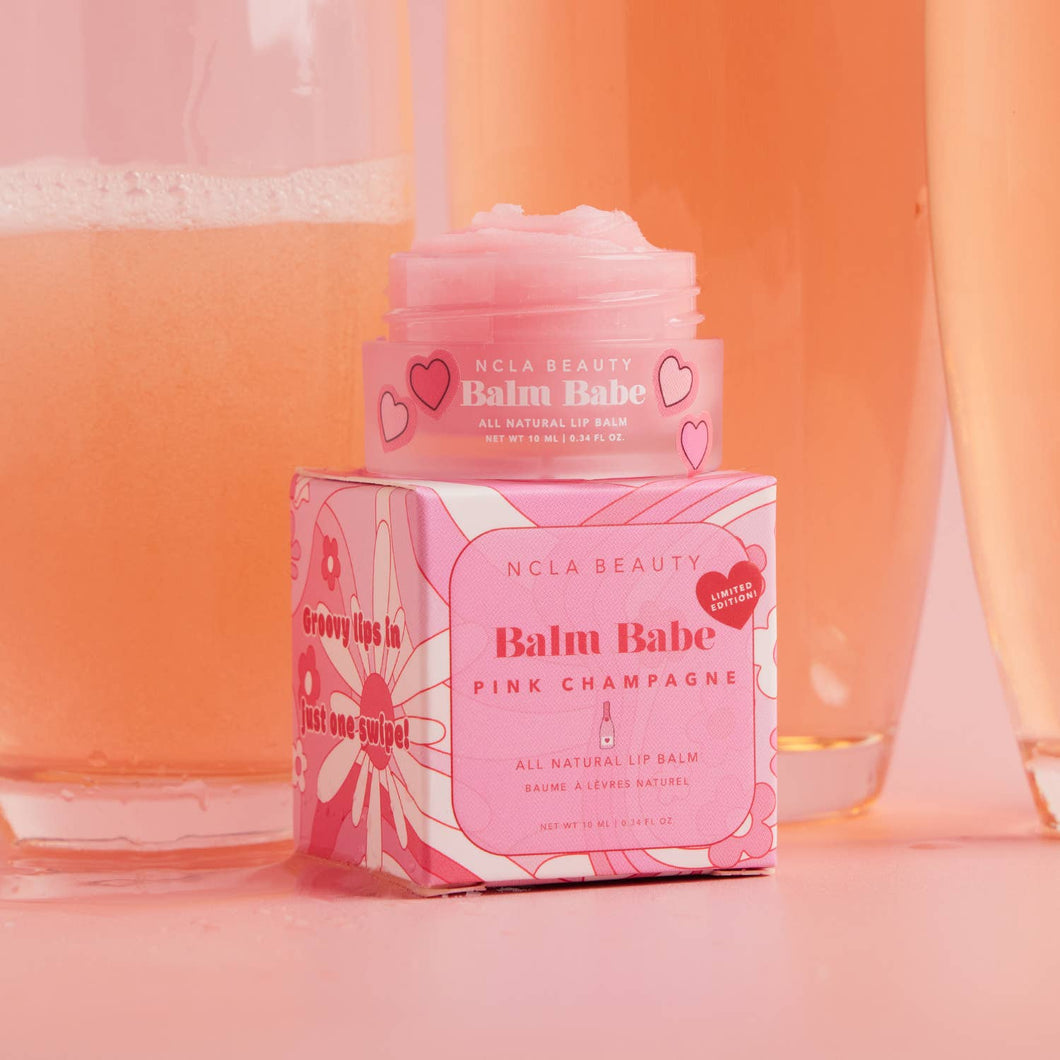 NCLA Beauty - Balm Babe Pink Champagne Lip Balm - Valentine's Day Edition