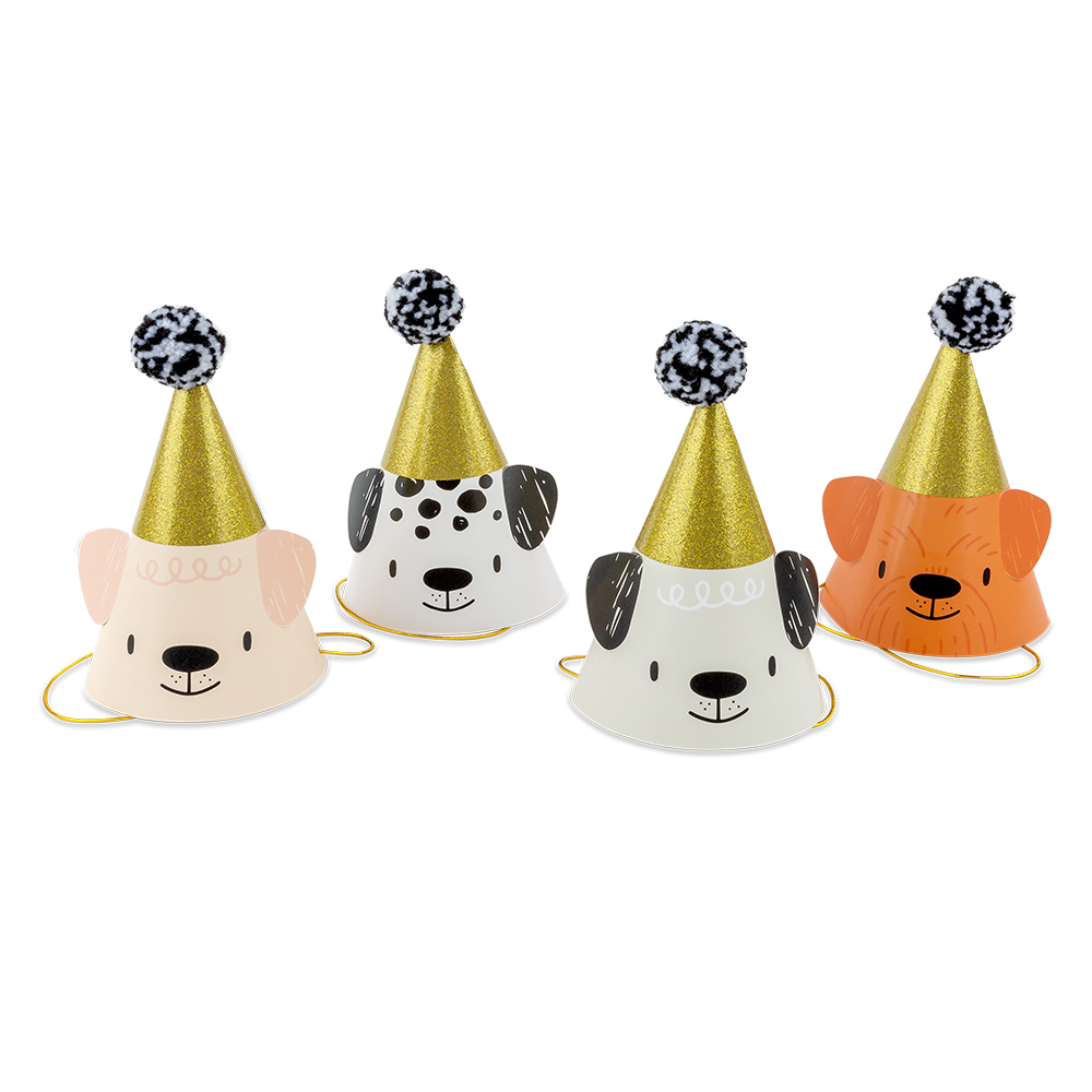 Jollity & Co. + Daydream Society - Bow Wow Party Hats - 8 Pk.