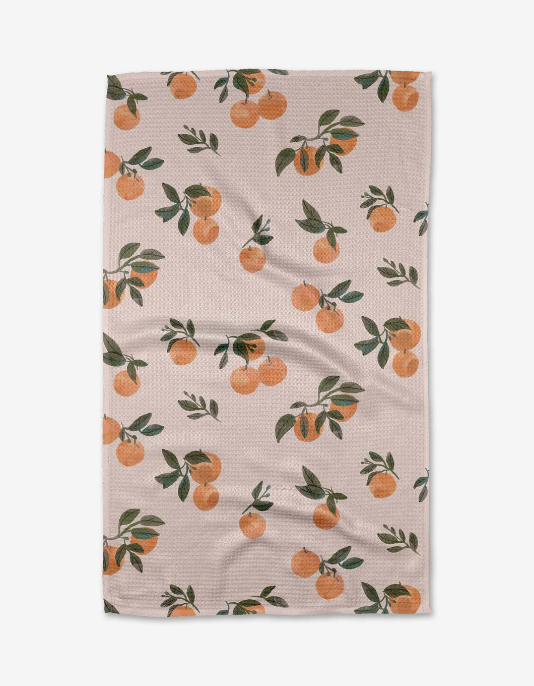 Geometry - Pretty In Peach Tea Towel