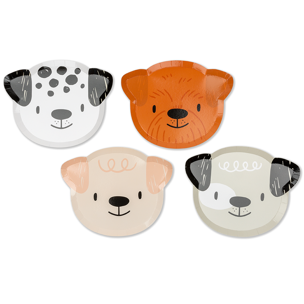 Jollity & Co. + Daydream Society - Bow Wow Large Plates - 8 Pack