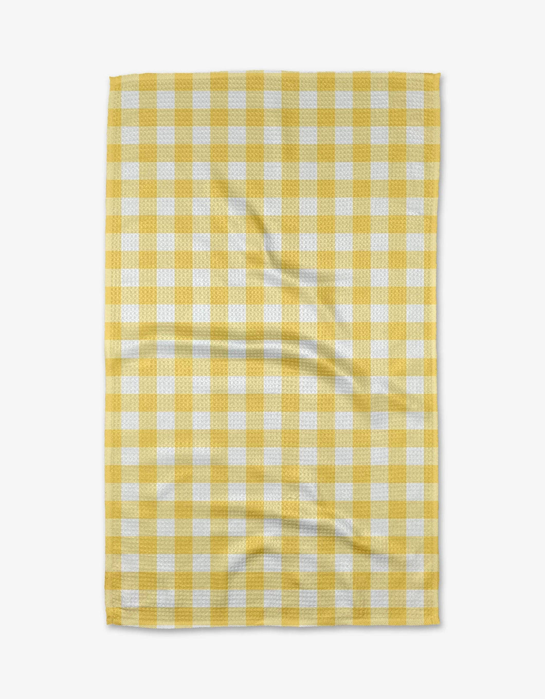 Geometry - Lemon Gingham Tea Towel