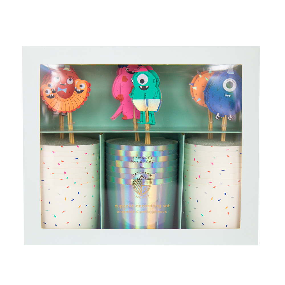 Jollity & Co. + Daydream Society - Little Monsters Cupcake Decorating Set