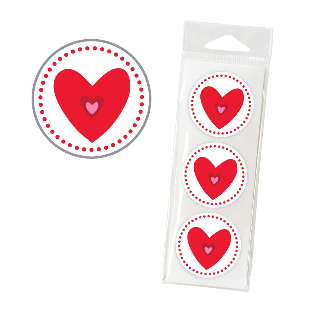 Valentine Envelope Seals - Hearts & Dots