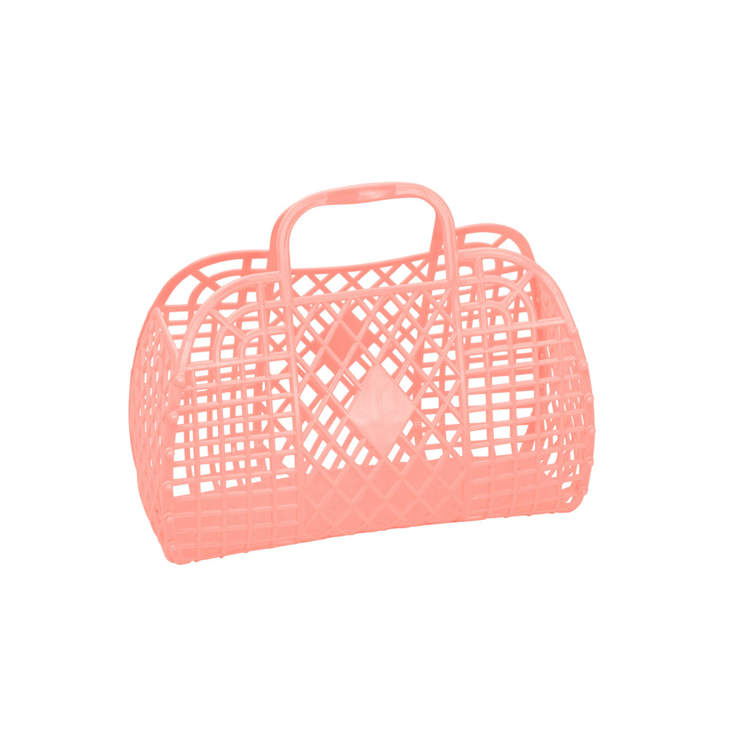 Sun Jellies - Retro Basket Jelly Bag - Small: Peach