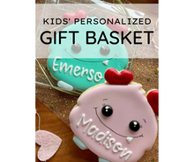 Load image into Gallery viewer, Kids&#39; personalized gift basket
