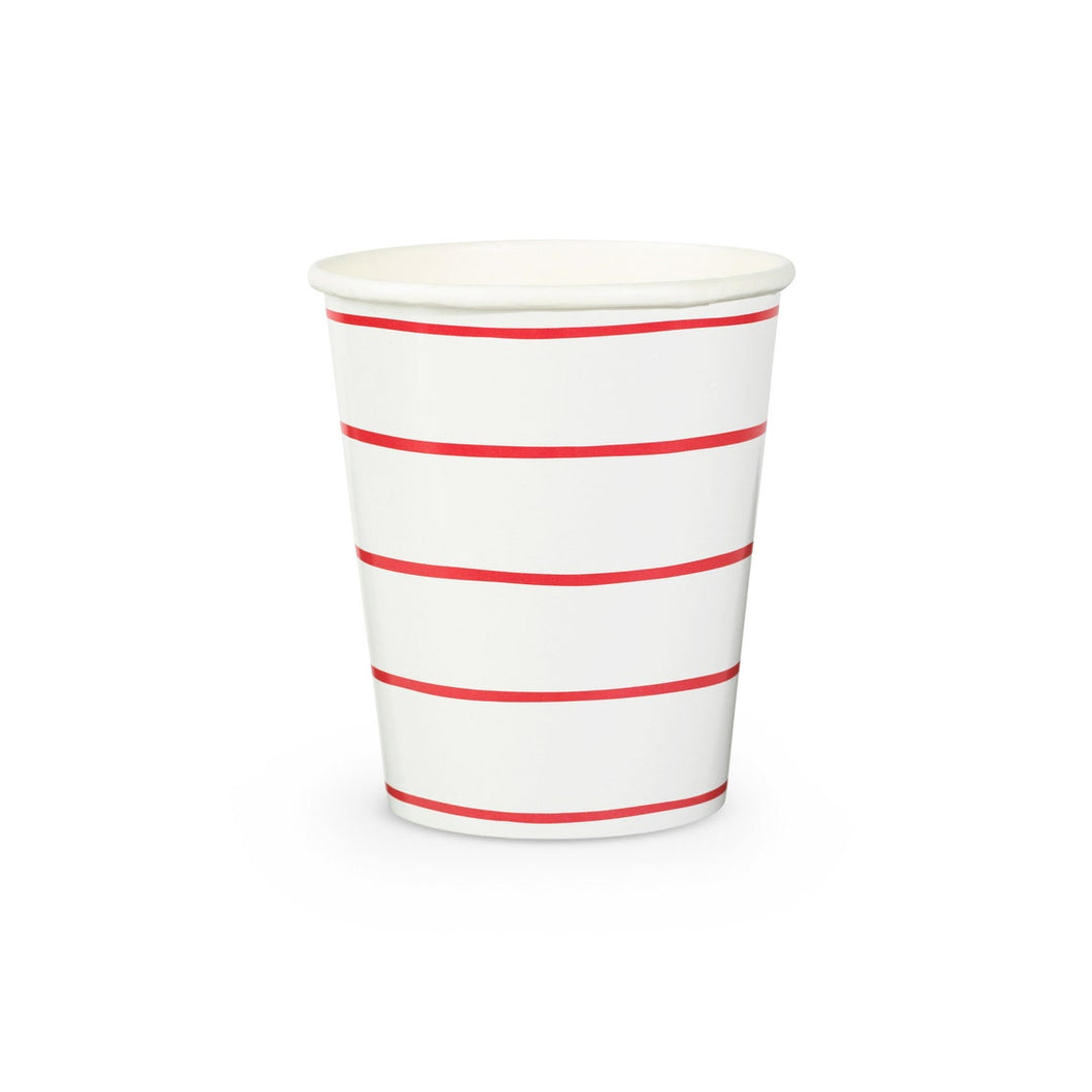 Frenchie Striped Cup (set of 8)